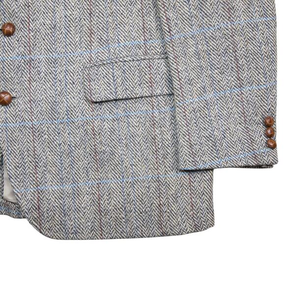 Jack Frost x Harris Tweed Overcheck Wool Sport Coat 44R - Picture 7 of 7